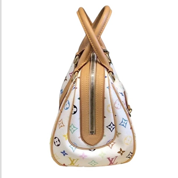 Louis Vuitton Limited Edition# Priscilla Multicolore Hand Bag Authentic - Picture 6 of 7